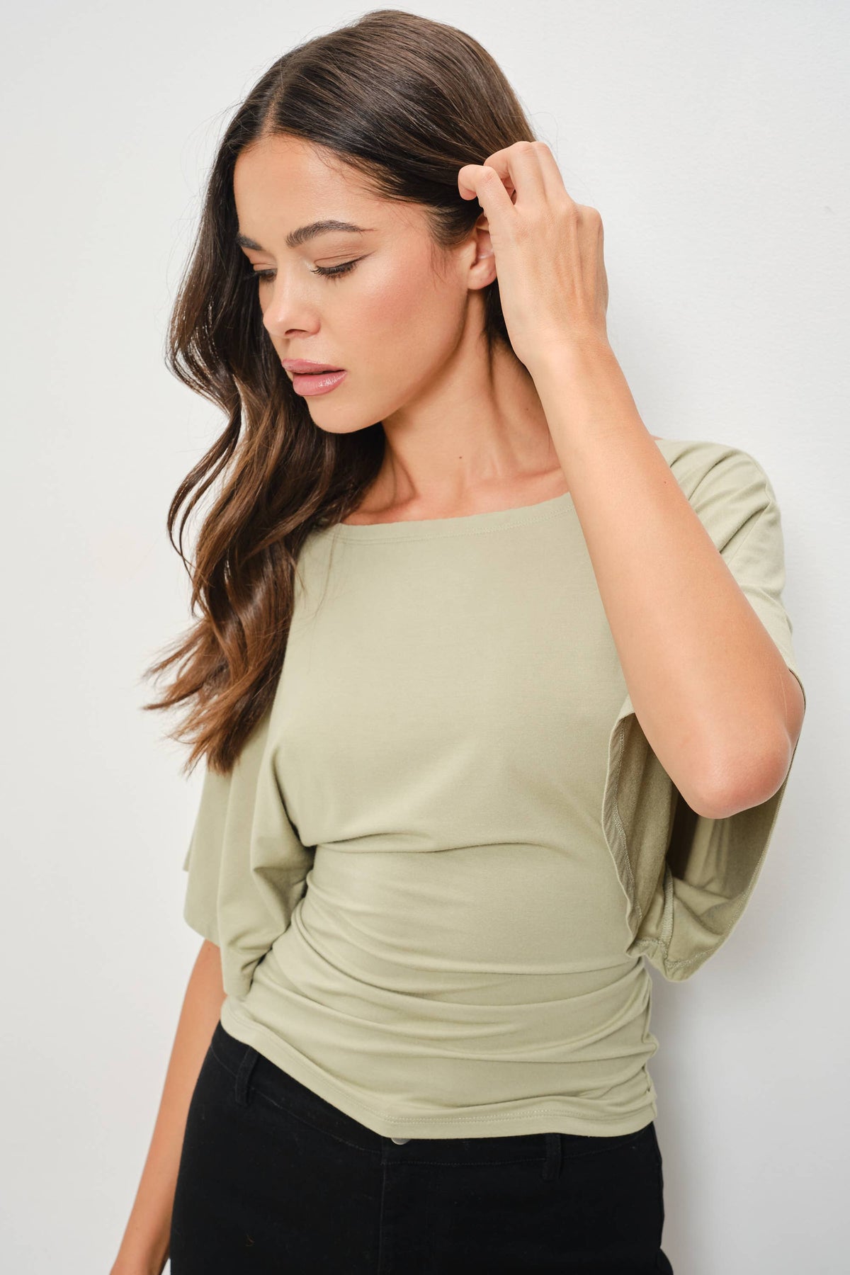 LANA BOAT NECK TIE BACK KNIT TOP