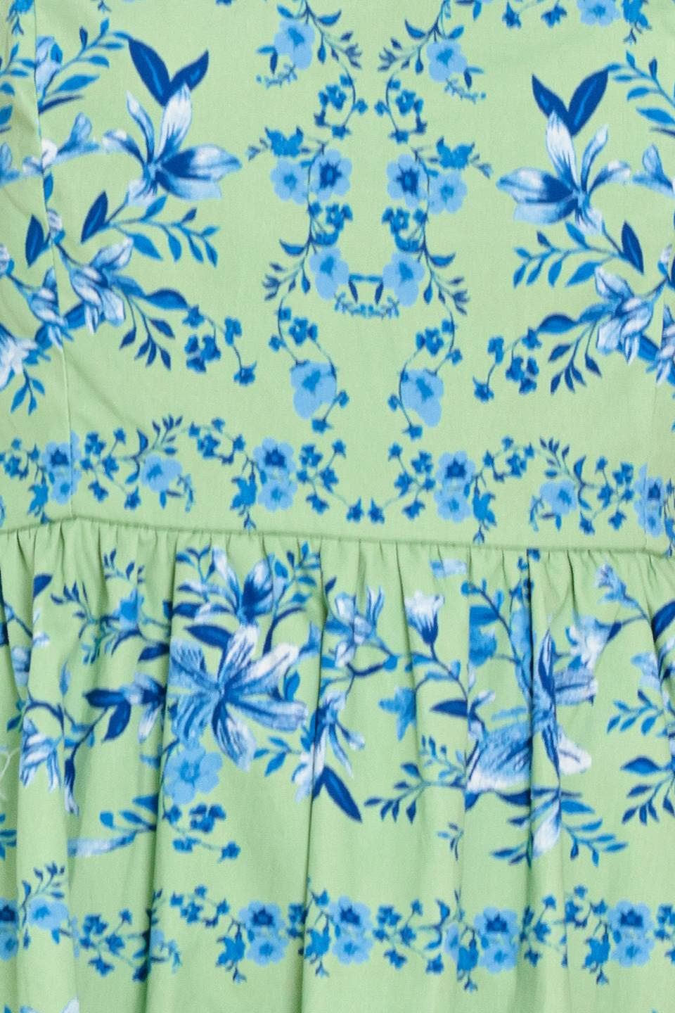 A printed woven mini dress