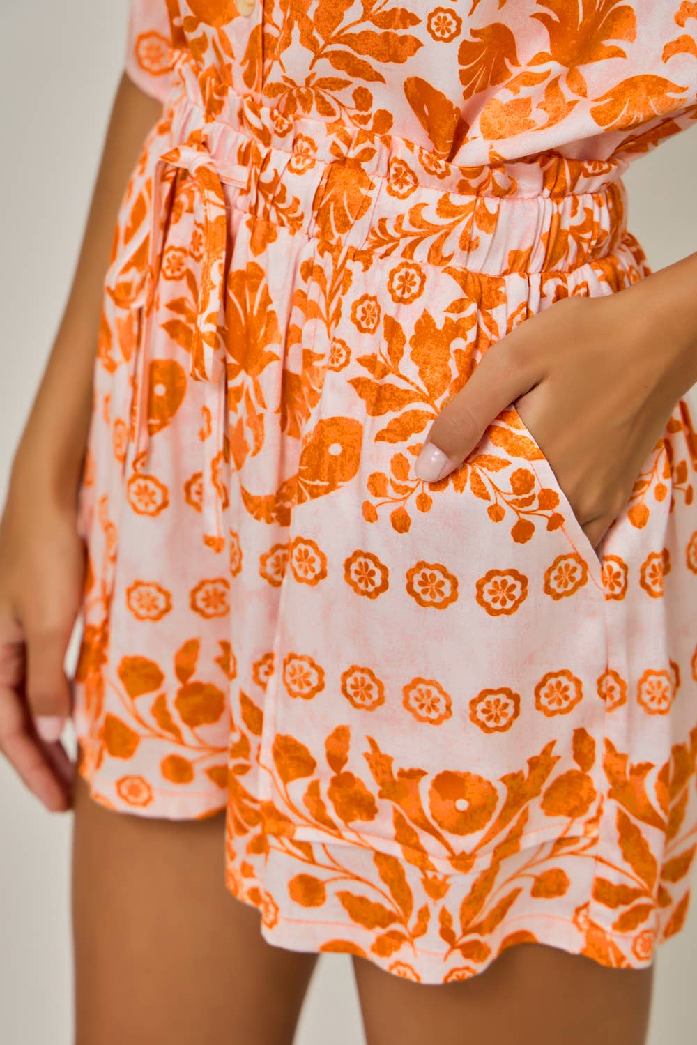 Botanical Tribal Print Shorts