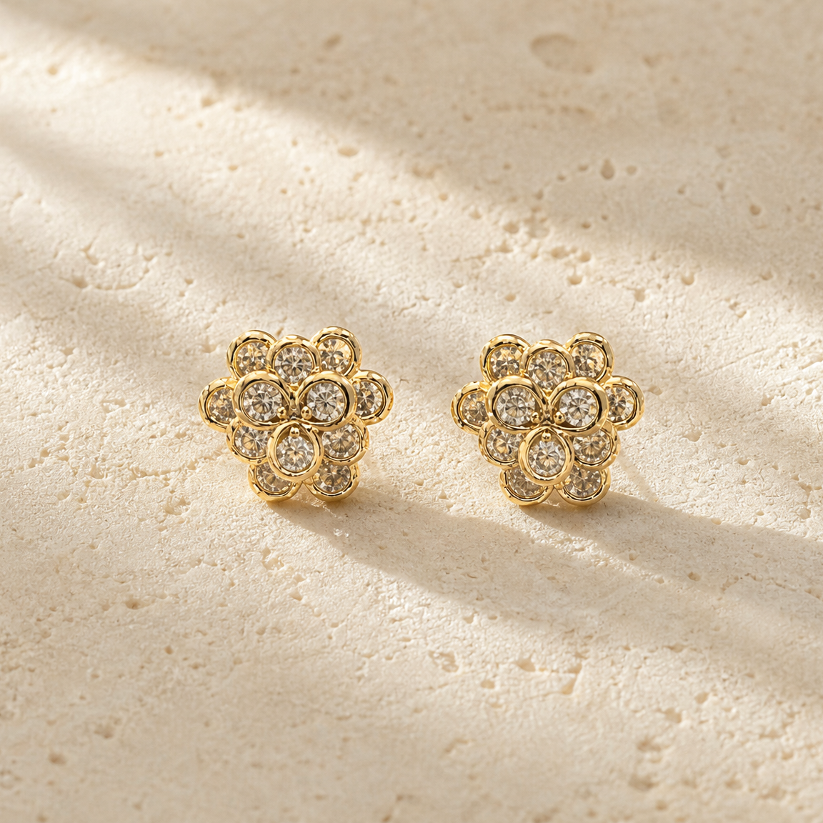 Sunlit Lotus Studs