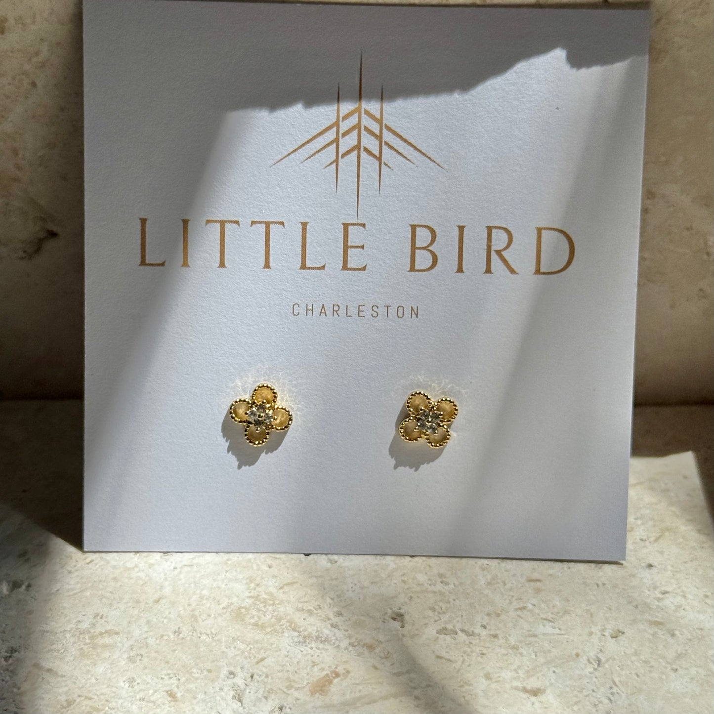 Autumn Clover Studs