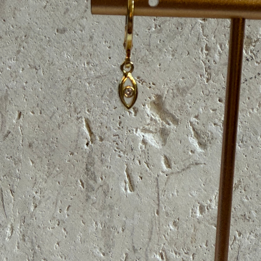 Golden Watch Hoops