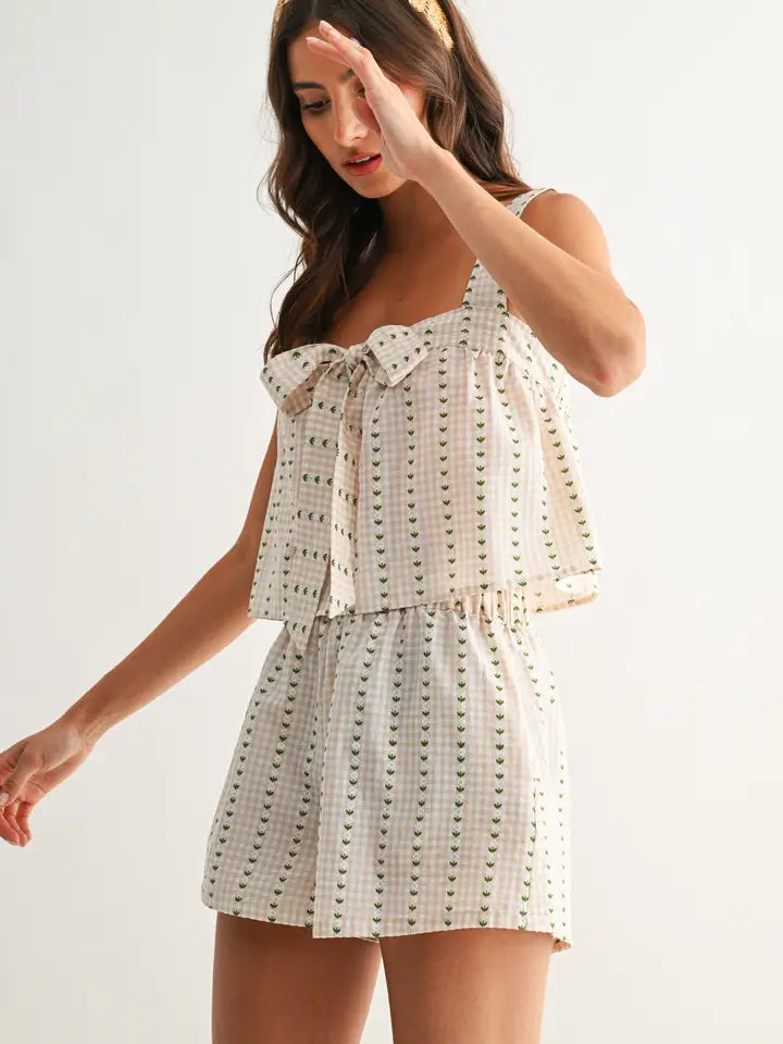 Gingham Print Set