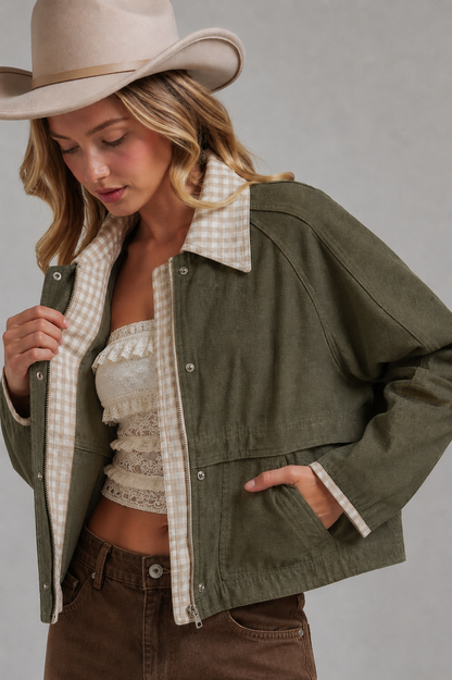 VINTAGE OXFORD CANVAS TWILL FALL JACKET