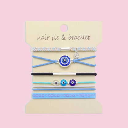 Boho 2-in-1 Hair Tie & Bracelet Set