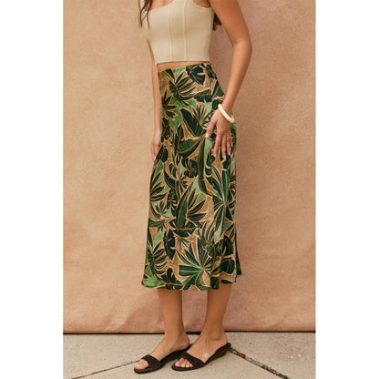 Phangan Island A-Line Midi Skirt
