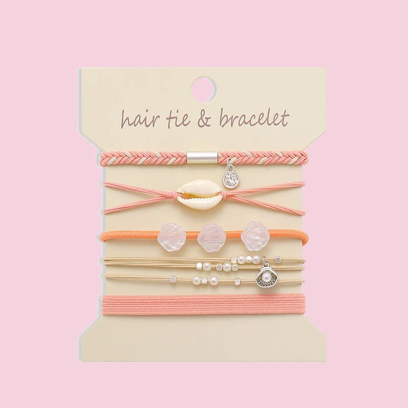 Boho 2-in-1 Hair Tie & Bracelet Set