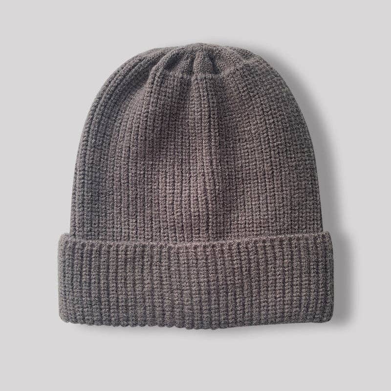 Casual Solid Color Knit Beanie Hat