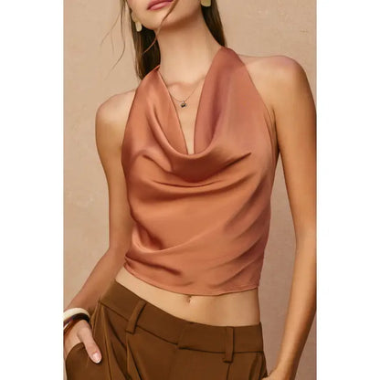 Satin Halter Top