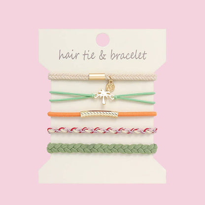 Boho 2-in-1 Hair Tie & Bracelet Set
