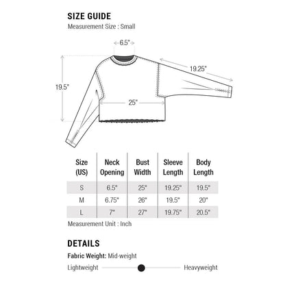 Charleston Collegiate Typography Cropped Sweatshirt