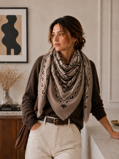 Large Woolen Square Bandana