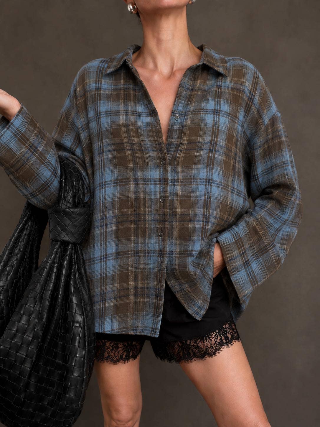 OVERSIZED PLAID SHIRT