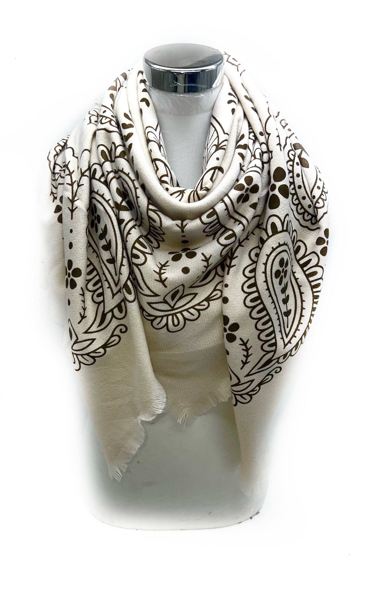 Large square scarf bandana print
