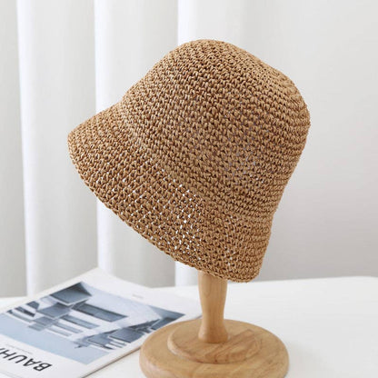 Trendy Wide Brim Woven Straw Sun Hat