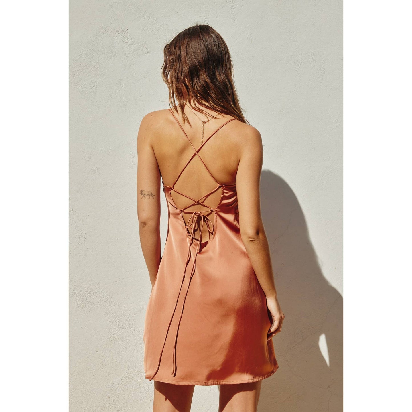 Babydoll Criss Cross Mini Dress