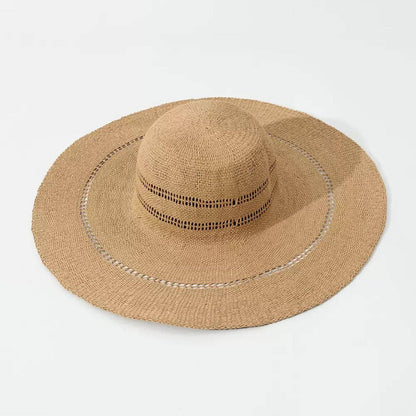 Wide Brim Foldable Sun Straw Hat