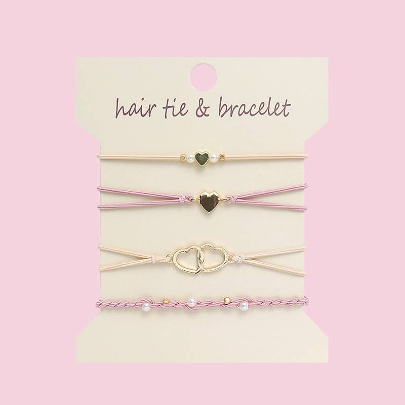 Boho 2-in-1 Hair Tie & Bracelet Set
