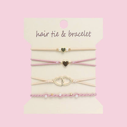 Boho 2-in-1 Hair Tie & Bracelet Set