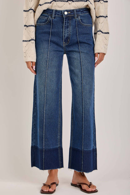 MID RISE WIDE LEG DENIM JEANS FRONT SEAM_JLB80128-01