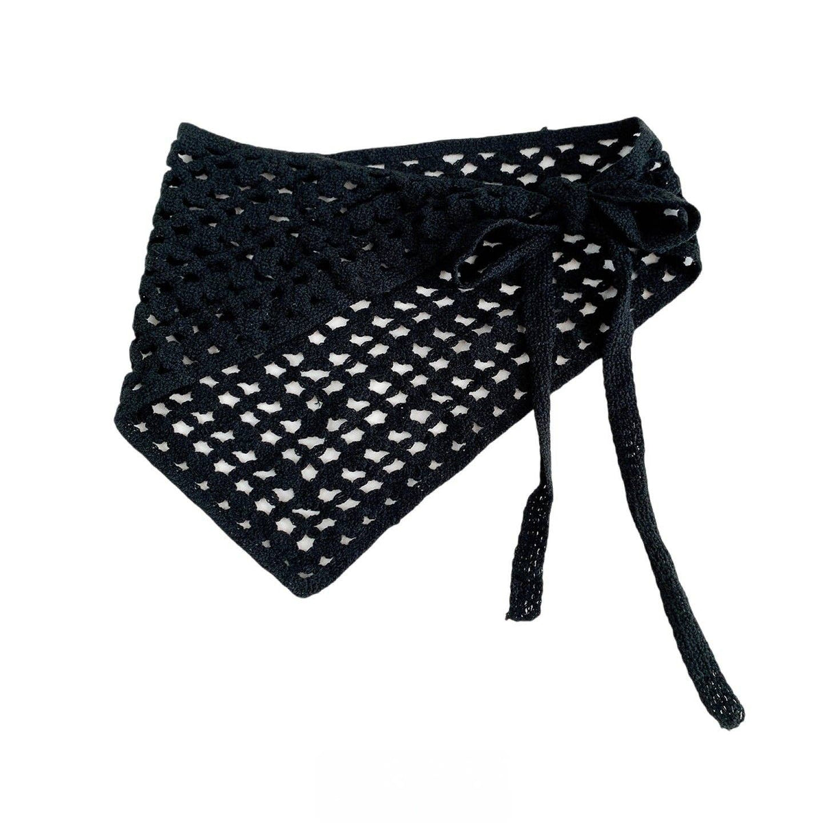 Trendy Solid Color Lace Hollow Scarf