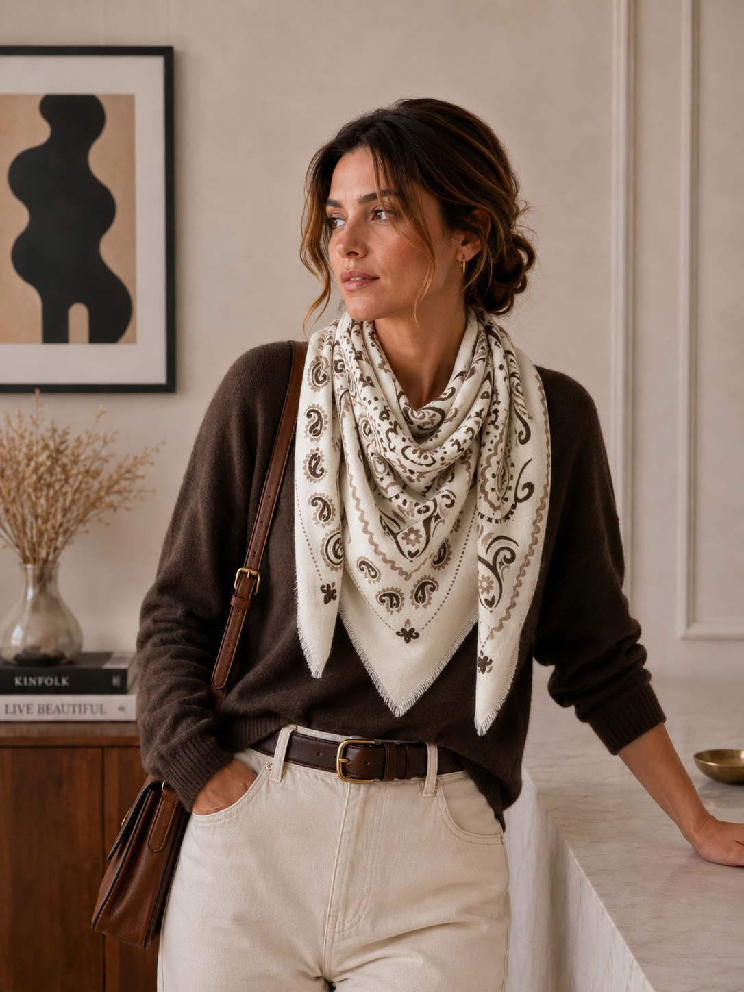 Large Woolen Square Bandana