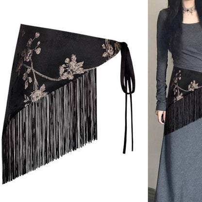 Bohemian Jacquard Triangle Waist Wrap Hip Scarf