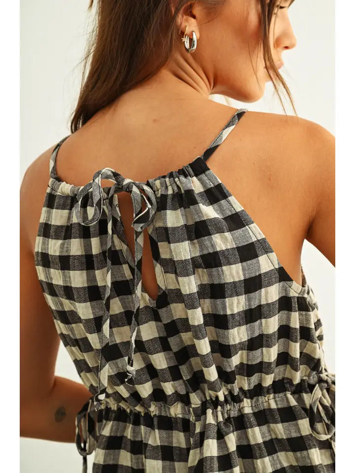 Gingham Ruffle Top