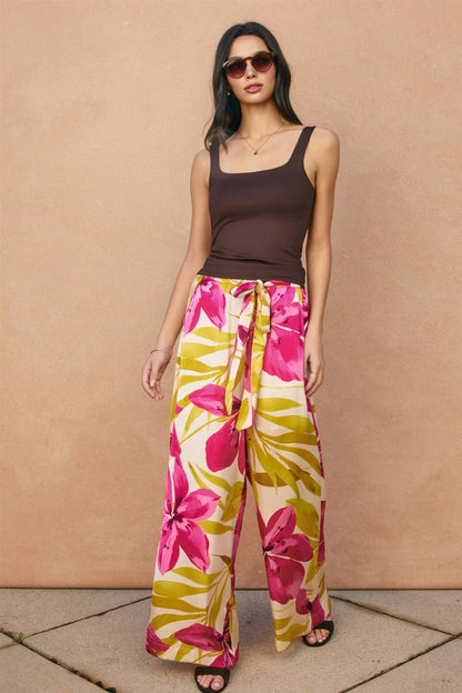 Sweet Honeymoon Looped Belt Pants