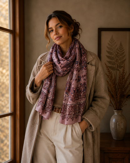 Printed bandana scarf