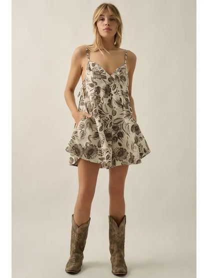 Floral Baby Doll Romper