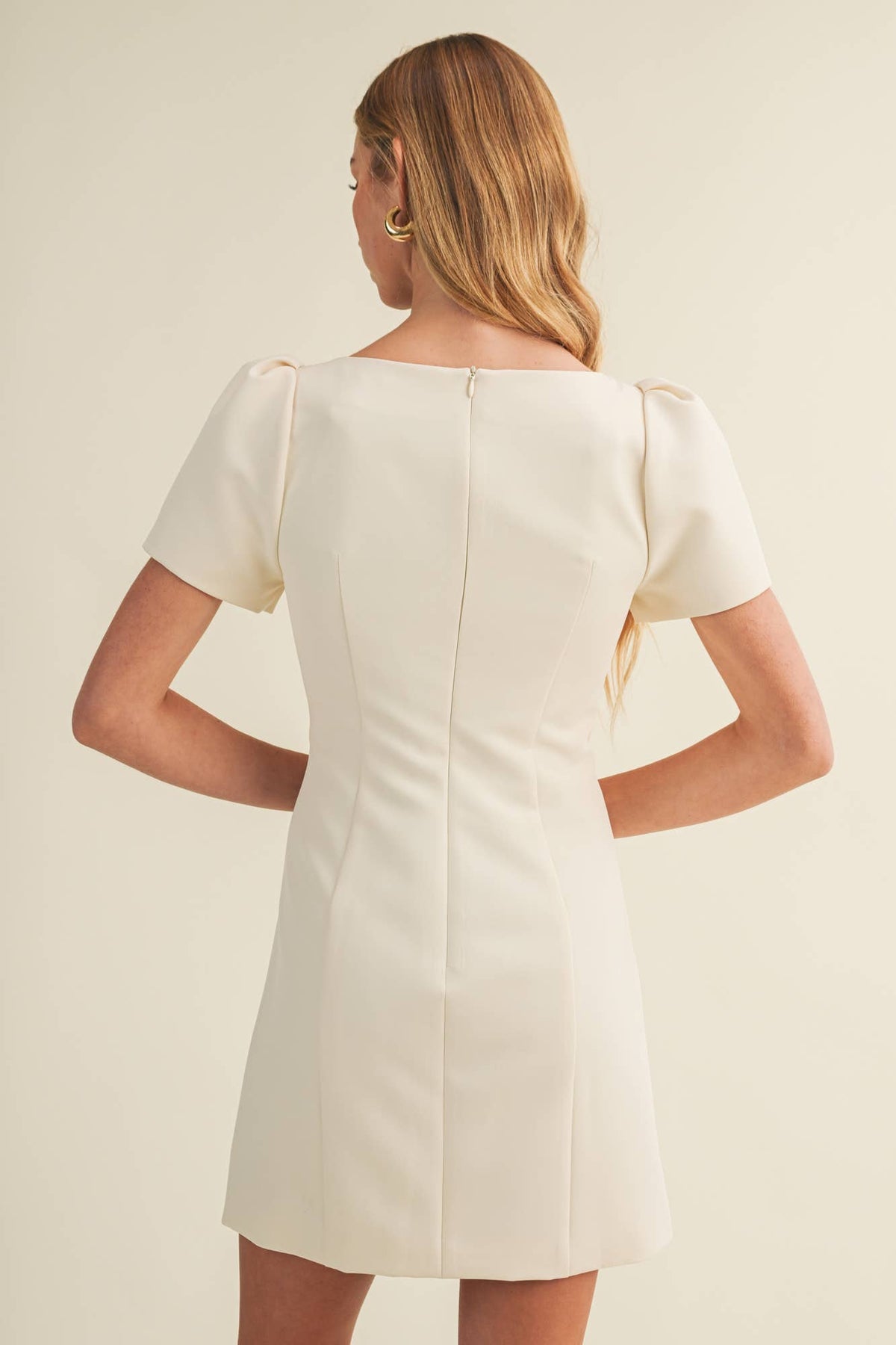 Boatneck Princess-Seam A-Line Dress