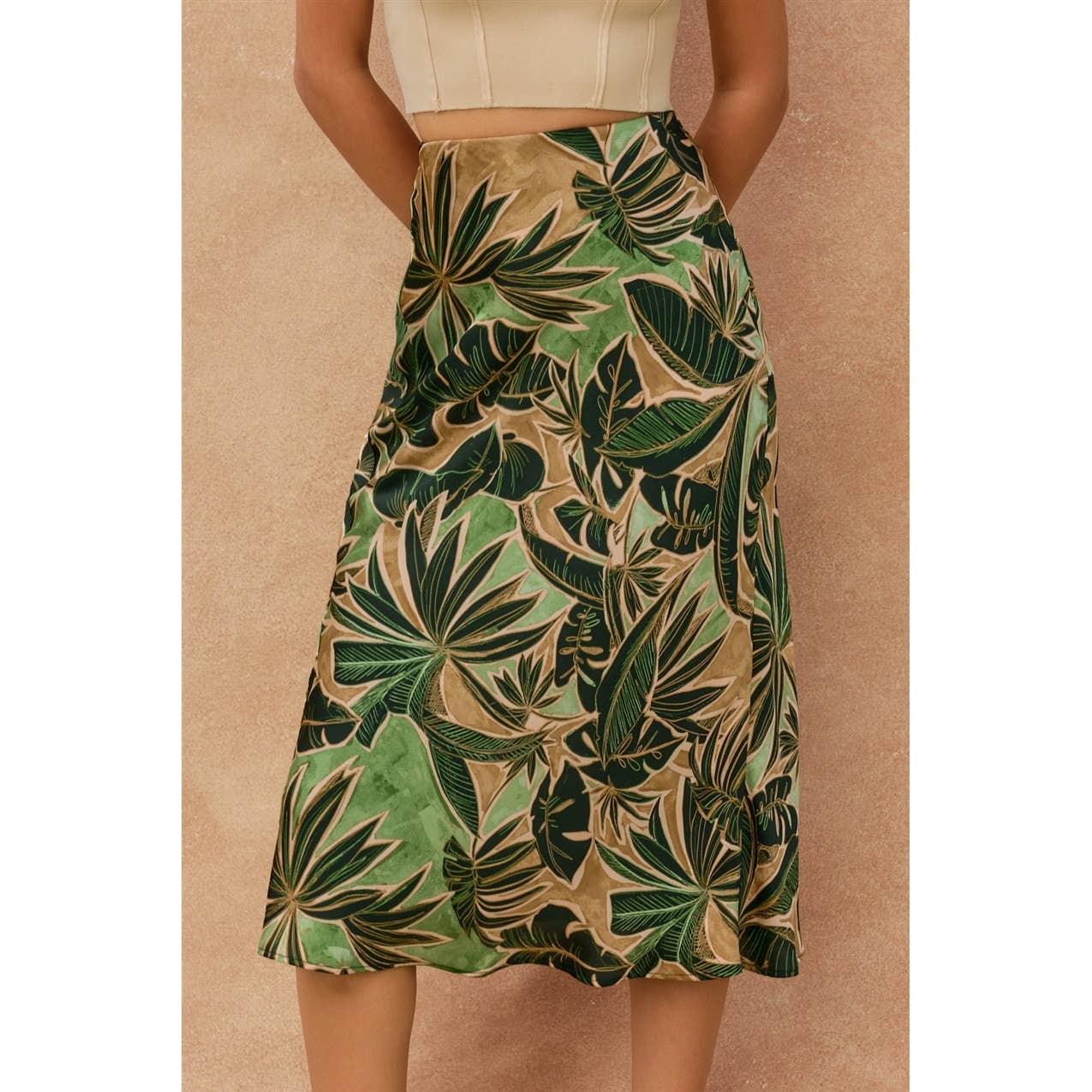 Phangan Island A-Line Midi Skirt