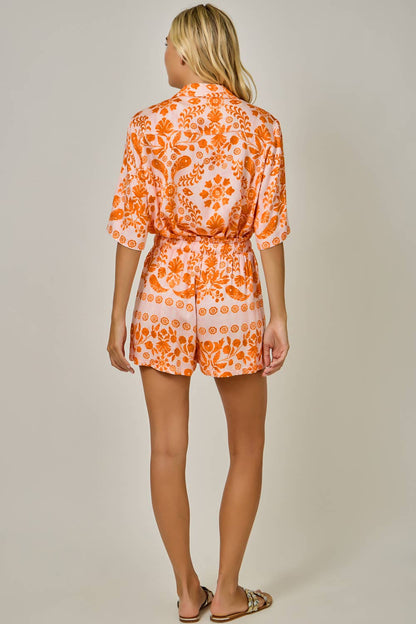 Botanical Tribal Print Shorts
