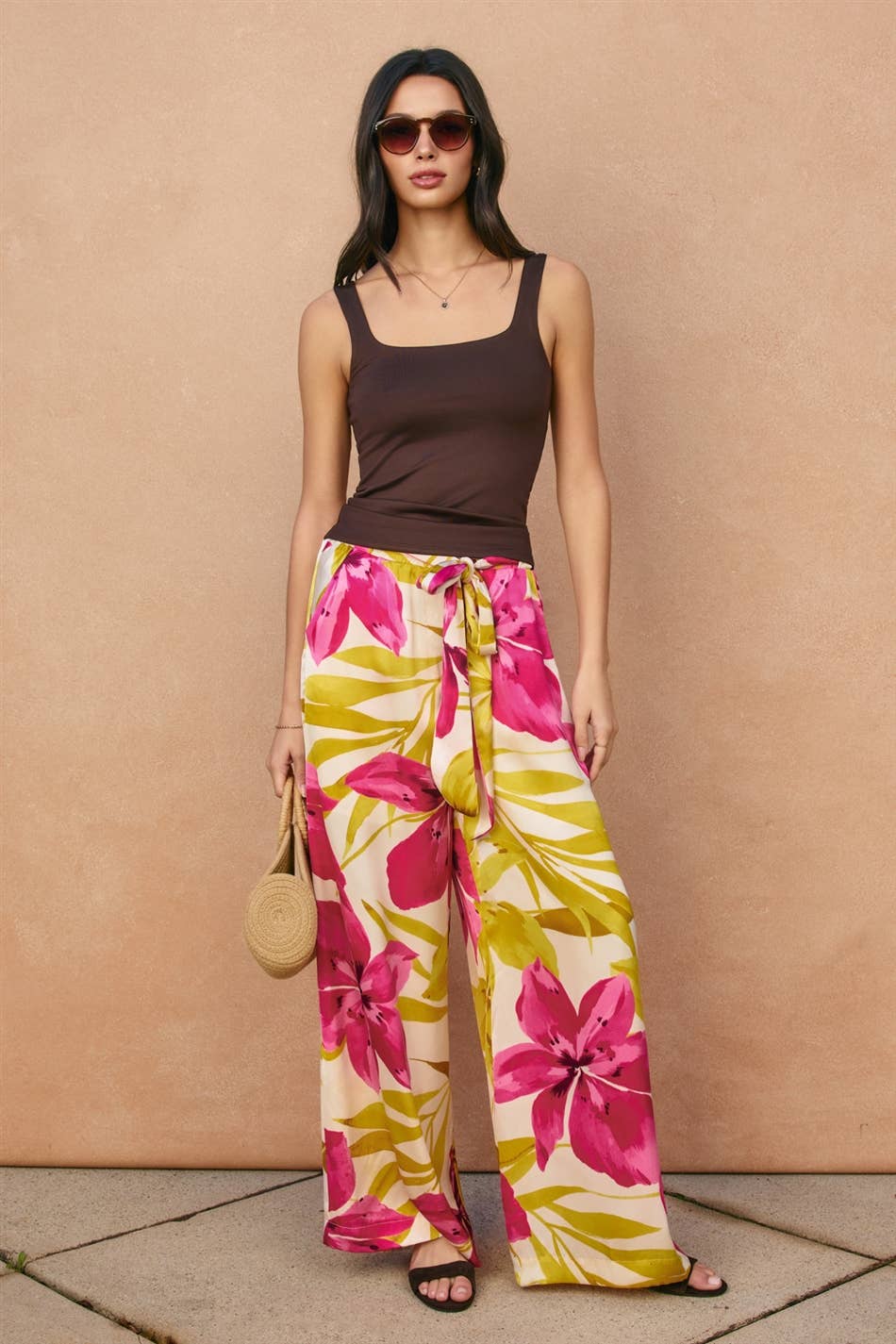 Sweet Honeymoon Looped Belt Pants