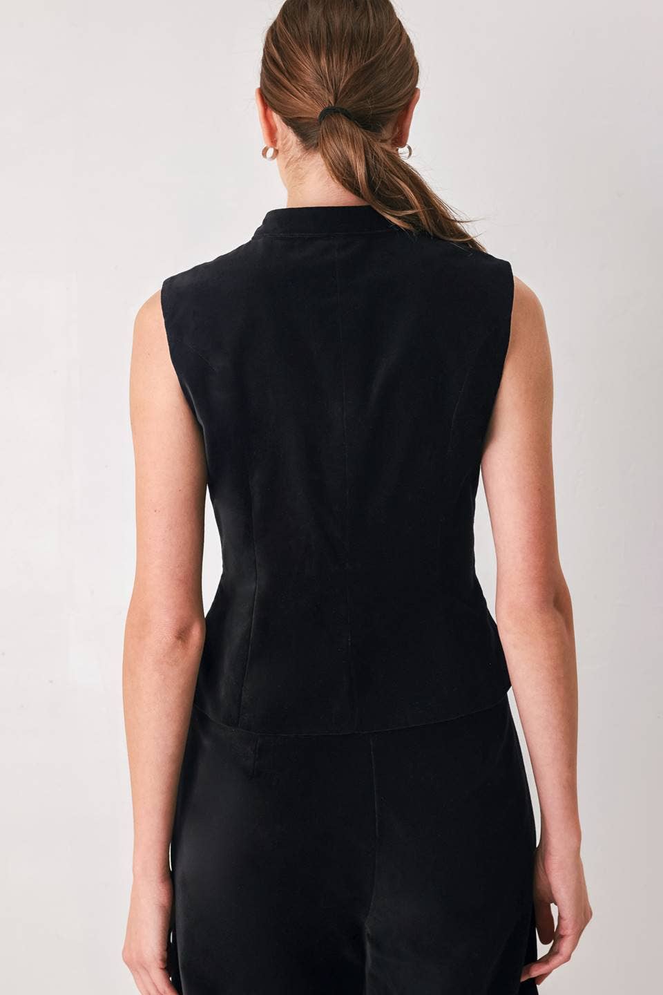A velvet military style vest