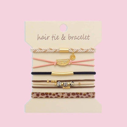 Boho 2-in-1 Hair Tie & Bracelet Set