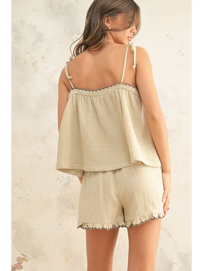 Scallop Edge A-Line Top
