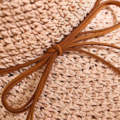 Casual Wide Brim Foldable Beach Straw Hat