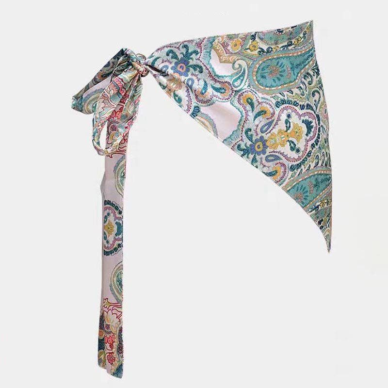 Bohemian Jacquard Triangle Waist Wrap Hip Scarf