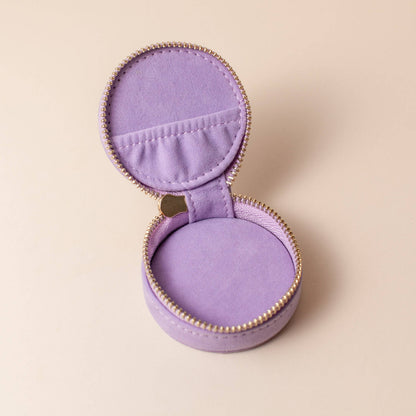 Mini Travel Jewellery Case in Lavender