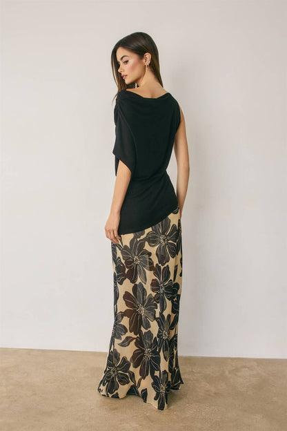 Floral Pull On Maxi Skirt (1)