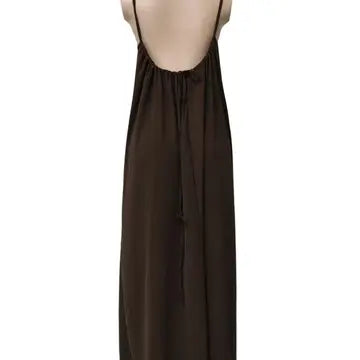Boho Backless Tie Cami Maxi