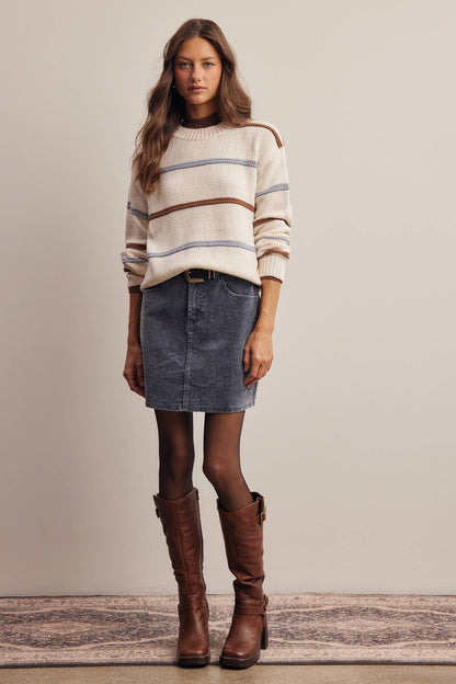 Stretch Corduroy Mini Skirt