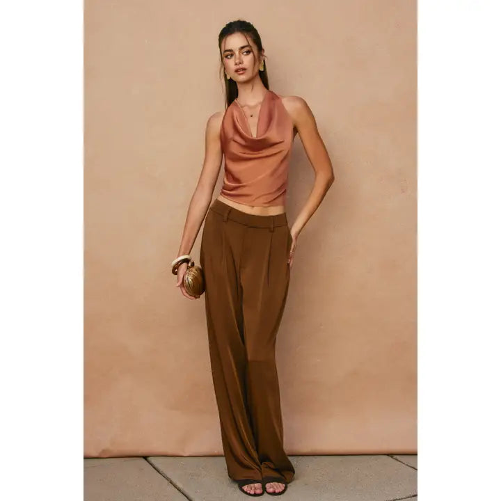 Satin Halter Top