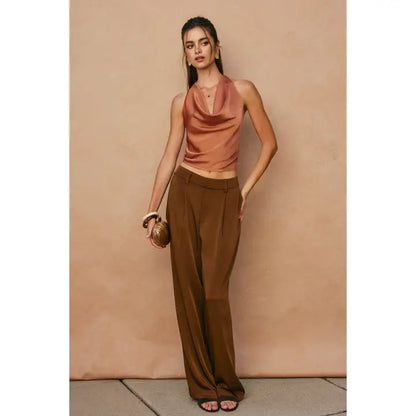 Satin Halter Top