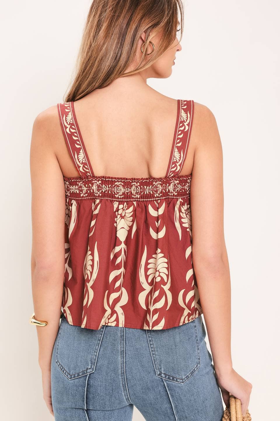 Ikat printed top