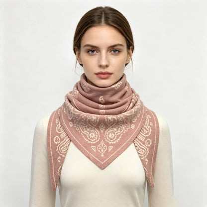 PAISLEY TRIANGLE BLANKET SCARF