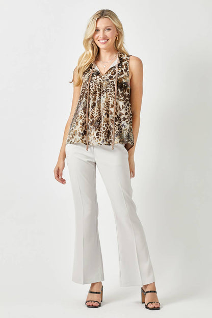 Burn-Out Velvet Blouse