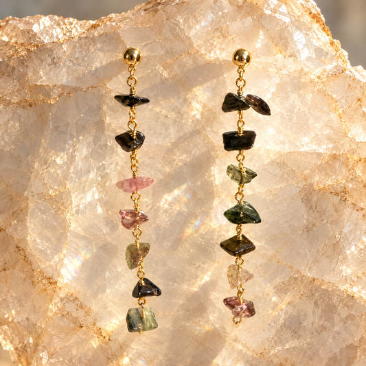 Marsh Ember Tourmaline Earrings